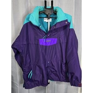 Vintage Columbia Radial Sleeve Monashee Anorak Coat Quarter-zip Pullover Style